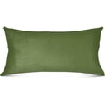 thumbnail image 2 of GZHJMY Plain Dark Olive Green Solid Color Zippered Velvet Pillowcases,Super Soft and Cozy Luxury Plush Pillow Case Bed Pillow Pillowcases, 20x26 Inches Home Decor, 2 of 7
