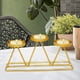 thumbnail image 5 of Portavelas Candelabro Tealight Soporte decorativo para velas Candelabro de hierro para mesa de vacaciones de mesa Sala de estar Decoración par Dorado BLESIY Porta vela, 5 of 7