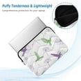 thumbnail image 2 of FORMRS 15"-15.6" Laptop Sleeve Protective Case Soft Carrying Quilted Computer Bag Cover, Purple Birds, 2 of 7