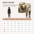 thumbnail image 5 of Women's Pajamas Set Comfy Lounge Two Piece Long Sleeve Pjs Soft Sleepwear, Moose Vintage, 5 of 6