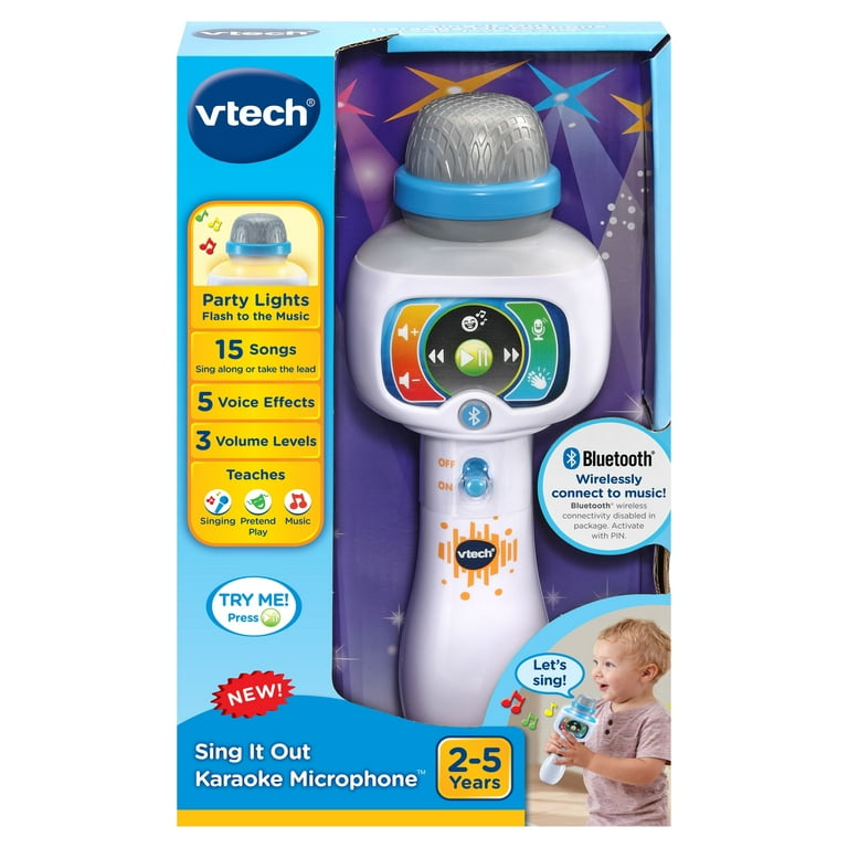 VTech® Sing It Out Karaoke Microphone™ with Wireless Connectivity, for Kids  2-5 Years 