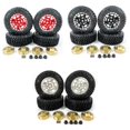 thumbnail image 4 of Bewildely RCGOFOLLOW 4 Uds llantas de plástico duraderas llantas para 1/24 Rc llantas neumático Axial SCX24 RC pieza de coche accesorios de Kits de construcción modelo Negro, 4 of 6
