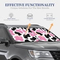 thumbnail image 4 of Salouo Cow Spots Pattern Car Windshield Sun Shade Foldable | Front Windshield Shade for Sun, Heat and UV Rays | Interior Sun Protection-Small, 4 of 6