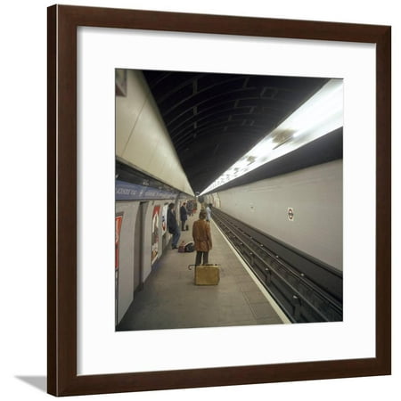 Blackhorse Road Tube Station on the Victoria Line, London, 1974 Framed Print Wall Art By Michael