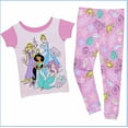 thumbnail image 3 of Disney Princess 'Rule Your Adventure' Girl's 4-Piece Cotton Pajama Set, Size 5, 3 of 3