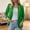Army Green women open front blazer a1, variant on Fall Open Front Casual Blazer for Women, 3/4 Sleeve Solid Basic Collared Jacket, Soft Lightweight Layering Piece for Office Travel Daily Wear, Black 2XL