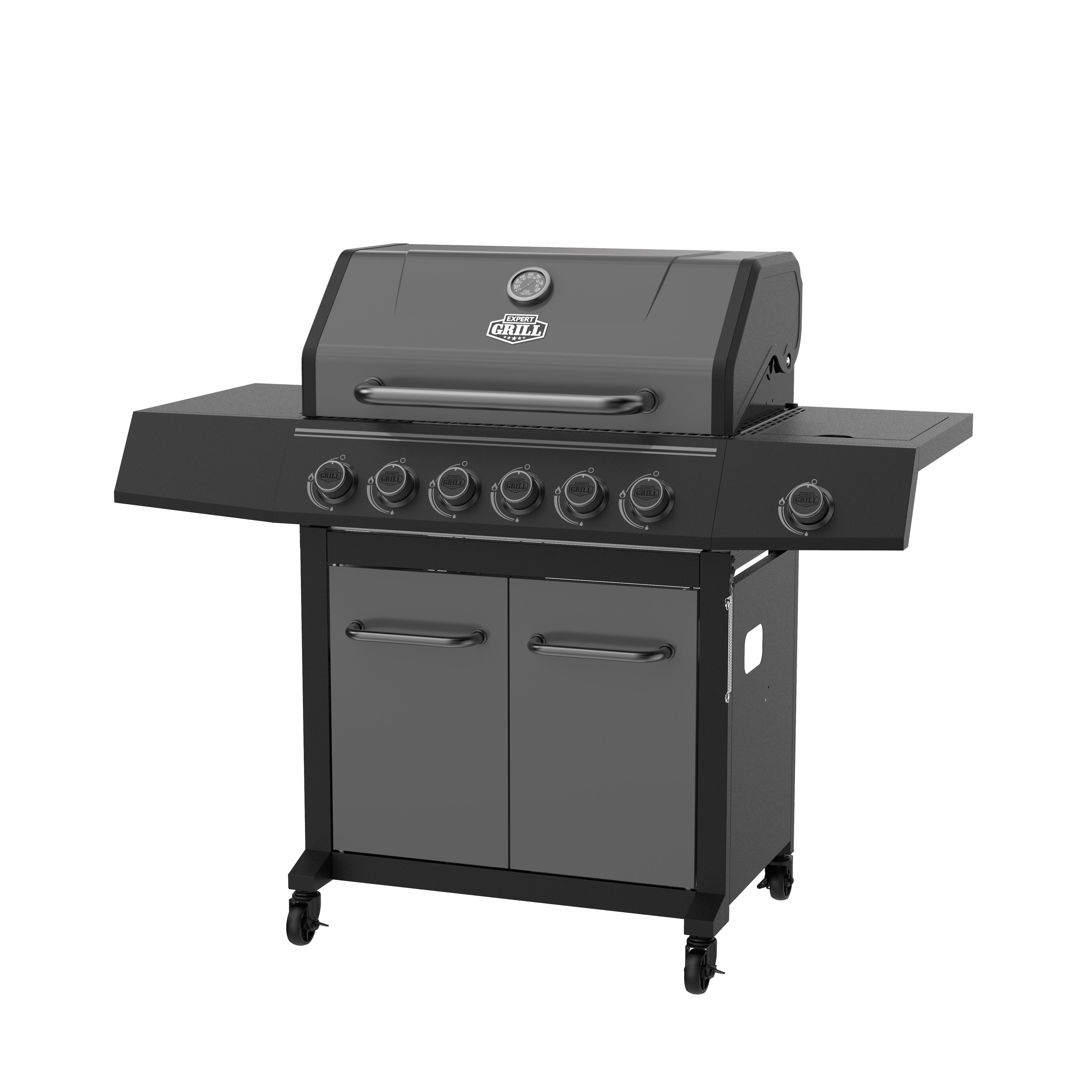 Expert Grill 6-Burner with Side Burner Gas Grill Graphite