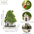 thumbnail image 4 of Teresa's Collections 6.61'' Fairy House Garden Statue, Outdoor Solar Garden Sculpture Cottage Lawn Ornaments for Patio Yard Garden Decor, Gifts for Mom, 4 of 9