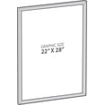 thumbnail image 3 of Azar Displays 300342-SLV Wall Mount Plastic Snap Poster Frame 22" x 28" Portrait/Landscape Sign Holder Frame, 3 of 6