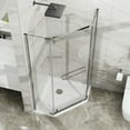 thumbnail image 4 of Spaco Frameless Shower Door 36 in. D x 36 in. W x 72 in. H Corner Shower Enclosure with Clear SGCC Tempered Glass Pivot Shower Door for Bathroom, Clear, 4 of 6