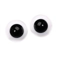 thumbnail image 3 of 2 ojos de muñeca grandes, ojos móviles (6 mm), manualidades, arte movible, fabricación con globo ocular, accesorios de Halloween, , negro EstiloB-Negro Macarena mover los ojos, 3 of 8