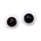 thumbnail image 3 of 2 piezas de ojos de muñeca de vidrio, ojos móviles de 6 mm, accesorios para manualidades artísticas, globo ocular EstiloB-Negro, 3 of 5