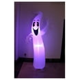 thumbnail image 4 of 8 Foot Tall Lighted Inflatable Ghost Monster with Color Changing LEDs Party Decoration for Outdoor Indoor Holiday Decorations, Blow Up LED Lighted Christmas Yard Decor, Giant Lawn Inflatable, 4 of 8