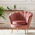thumbnail image 1 of living room single Sofa Nordic Velvet Armchair Ergonomic design modern Corner small sofa luxury Relaxing chair Home furniture My Lux Decor Round, 1 of 16