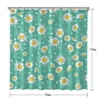 thumbnail image 5 of Turquoise Daisy Flower Yellow Centers Pattern Shower Curtain 72"x72" ,Bathroom Decorative Shower Curtains Set with 12 Hooks,Modern Waterproof Washable Shower Curtain, 5 of 6