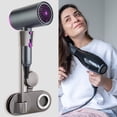 thumbnail image 4 of Mothers Day Gifts Suction Cup Lazy Hair Dryer Bracket, Wall Mounted No Drill Bathroom Rack, Sturdy Multi Functional Storage Shelf for Home Bathroom Daily Organizing Use, D, 4 of 6