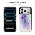 thumbnail image 5 of Watercolor Jellyfish Leather Wallet Case for iPhone 14 Wallet Case Card Holder Flip, 5 of 8