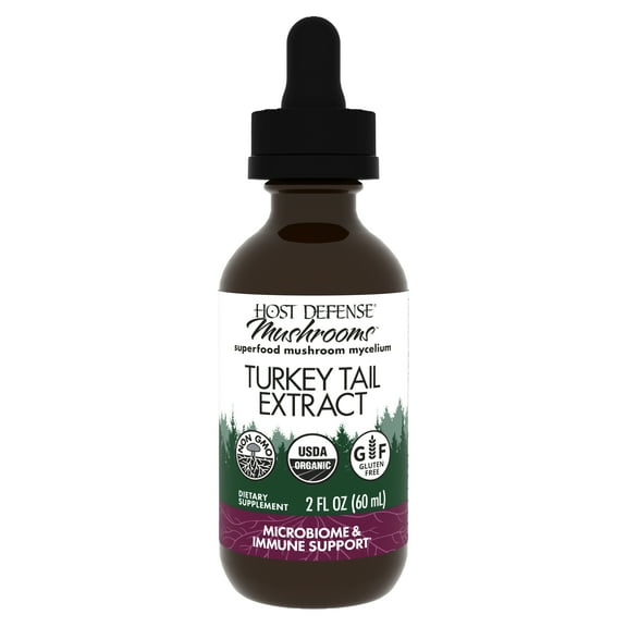 Host Defense Turkey Tail Extract - 2 fl oz (60 Servings)