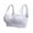 White, variant on IROINNID Women's Full Coverage Bras Solid Traceless Comfortable No Steel Ring Lace Breathable Gathering Underwear