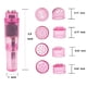 thumbnail image 2 of Masajeador portátil mini Gajoin de 4 cabezales, rosa, resistente al agua, 2 of 4
