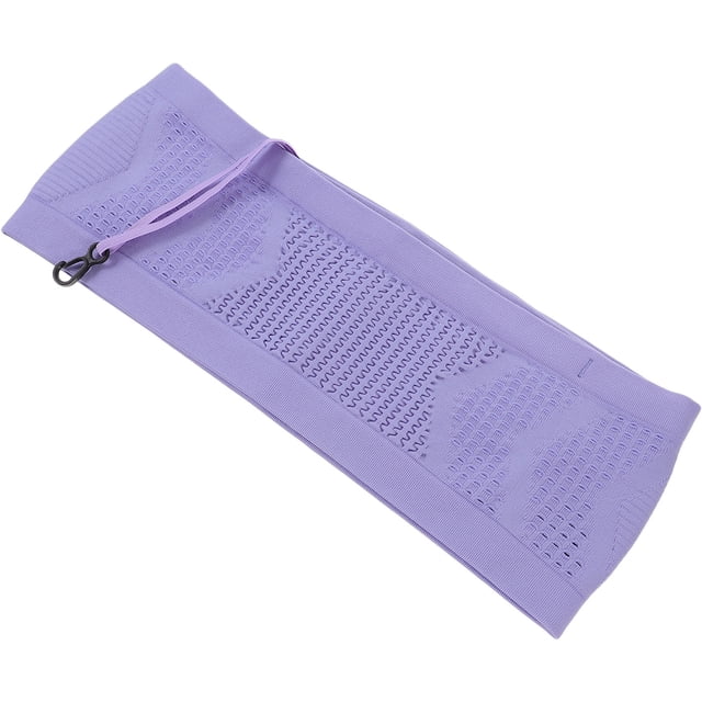 unbranded Cinturón Elástico Para Correr Y Color Violeta Con Bolsa Segura Para Teléfono Y