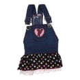 thumbnail image 1 of Lindo Patrón De Corazón Mascota Perro Gato Mezclilla Gasa Falda Vestido Ropa S Sunnimix Vestido con correa para perro mascota, 1 of 8