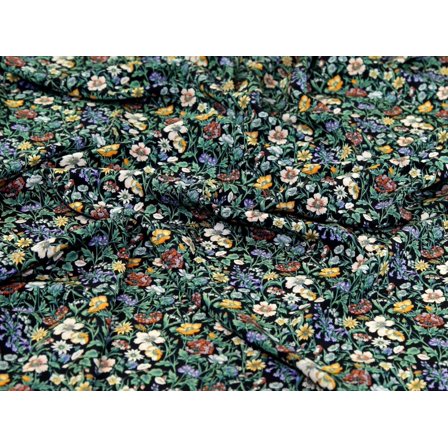 Liberty London Kensington Silk Crepe de Chine Dress Fabric Flowers - per yard