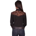 thumbnail image 2 of Scully PL-654-BLK-XXL Womens Western Shirt - Black- 2 Extra Large, 2 of 3