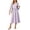 *Purple, variant on VBVC Women's Polka Dot Smocked Waist Midi Dress , Ladies' Long Sleeve Crew Neck A-Line Modest Dress , Casual Fall Flowy Swing Dresses For Women,Army Green,S-2XL
