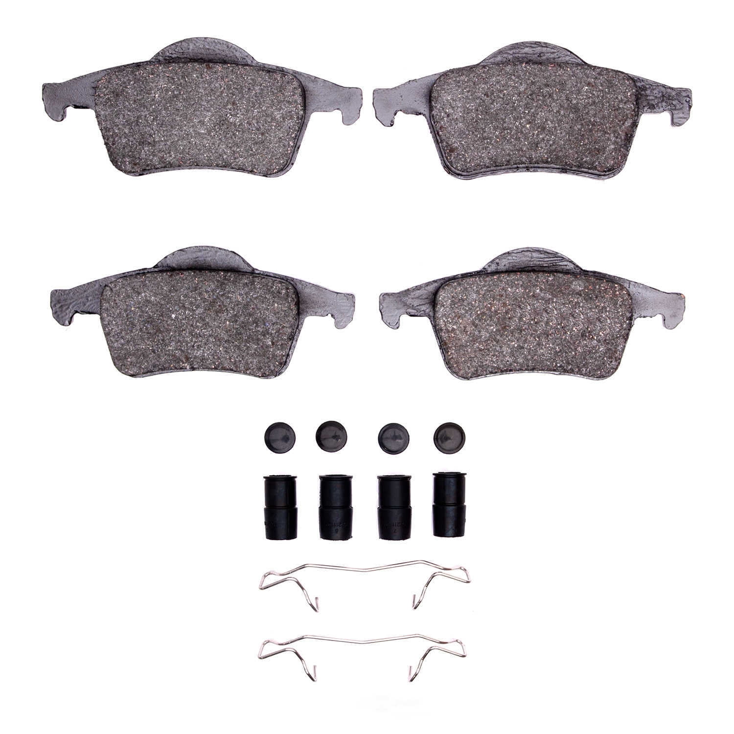 Dynamic Friction Company 1551-0795-01 DFC 5000 Advanced Brake Pads - Low Metallic and Hardware Kit