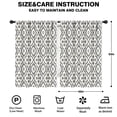 thumbnail image 2 of Blackout Kids Curtains,Boho Gray and Beige Floral Ethnic Pattern Childrens Insulated Curtains Set Of 2,Bedroom Essentials,Toddler Room Decor 42x63in(106x160cm), 2 of 5