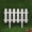 L, variant on Plastic Edgings Garden Picket Fence, White Fence Insert, Lightweight & Easy Installation, Picket Fence Edgings for Lawn, Flowerbeds, Plant Borders, Decorative Yard