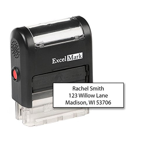 COMPLETED  Common Office Stock Self-Inking Rubber Stamp RED TRODAT 4912/Ideal 80 