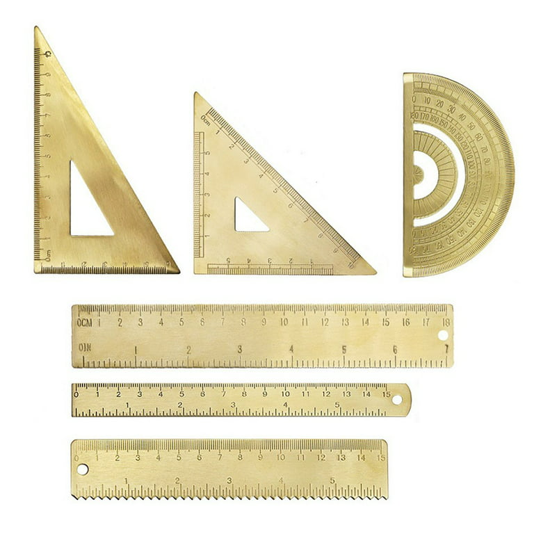 1Pc Metal Ruler 3 Colors Optional 15/18/20cm with Wavy Line Multi