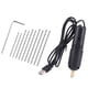 thumbnail image 2 of Mini taladro eléctrico de 0,8 a 1,2 mm, portátil, de mano, alimentado por USB, con 10 brocas para joyería, 2 of 12