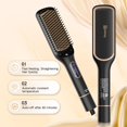thumbnail image 4 of Cepillo alisador de pelo Nicebay con ajuste de temperatura giratorio, 6 configuraciones de temperatura, apagado automático, pantalla LED, cuidado capilar eficaz para mujeres, superficie de calentamien, 4 of 5