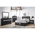 thumbnail image 6 of Matrix Traditional Style 2 Drawer Nightstand In Black Color made with Wood, 6 of 6