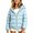 Light Blue, variant on Lightweight Hooded Puffer Jacket for Girls Kids Warm Zip Up Quilted Winter Coat with Elastic Cuffs Winter Outerwear Daily Wear School Daily Wear