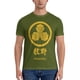thumbnail image 5 of Camisetas divertidas de Makino Kamon para hombre, de algodón puro, cuello redondo y manga corta con el logotipo del clan japonés., 5 of 7
