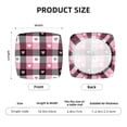 thumbnail image 6 of Uemuo Heart Plaid Pattern Waterproof Square Couch Cushion Covers, Magic Sofa Covers Washable, Stretch Sofa Seat Cushion Slipcovers, 6 of 9
