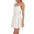 thumbnail image 6 of Suagox Women Summer Mini Dress, Sleeveless Spaghetti Strap Tie Knot Back Short A-Line Dress, 6 of 10