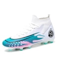 thumbnail image 2 of Zapatos de fútbol transpirables para hombre, botas de fútbol de entrenamiento para interiores, con picos largos, zapatillas de deporte a juego con hierba, novedad, 2 of 5