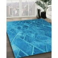thumbnail image 3 of Ahgly Company Machine Washable Indoor Rectangle Transitional Blue Area Rugs, 8' x 12', 3 of 7