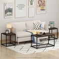 thumbnail image 2 of Pemberly Row Engineered Wood Living Room Table Set in Columbia Walnut, 2 of 6