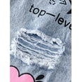 thumbnail image 5 of FEDPOP Jeans for Girls Wide Leg Baggy Denim Pants Cute High Waisted Trousers Kids Casual Y2k Streetwear with Pockets 8-14Y, 5 of 6
