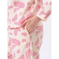 thumbnail image 5 of DARING DIVA Nursing Pajama Postpartum Button Down Long Sleeve Set S Pink, 5 of 7