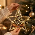 thumbnail image 5 of Glowing Christmas Story Star Shaped Decor,Light-Up Mini Holiday Scene Ornament with Warm LED Light,Festive Keepsake Hanging Pendant for Christmas Tree,Home And Party Decoration(Christmas Tree), 5 of 6