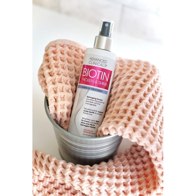 ビオチン トリートメントADVANCED CLINICALS BIOTIN ADVANCED CLINICALS Biotin Leave-In Hair Treatment, Thicken, Shine