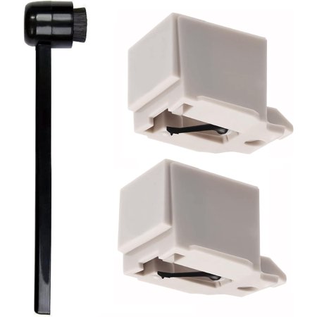 2 Pack ATN3600L Diamond Record Player Needles Replacement with Stylus Cleaning Brush, Replacement Stylus Compatible with Audio-Technica AT-LP60X, AT-LP60XBT, and AT-LP60XBT-USB Vinyl Record Player