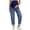 Blue-frostluinai women's maternity jeans, variant on Women's Maternity Jeans Over Belly Straight Leg 30'' Comfy Stretch Pregnancy Denim Pants Boyfriend Jeans with Pockets